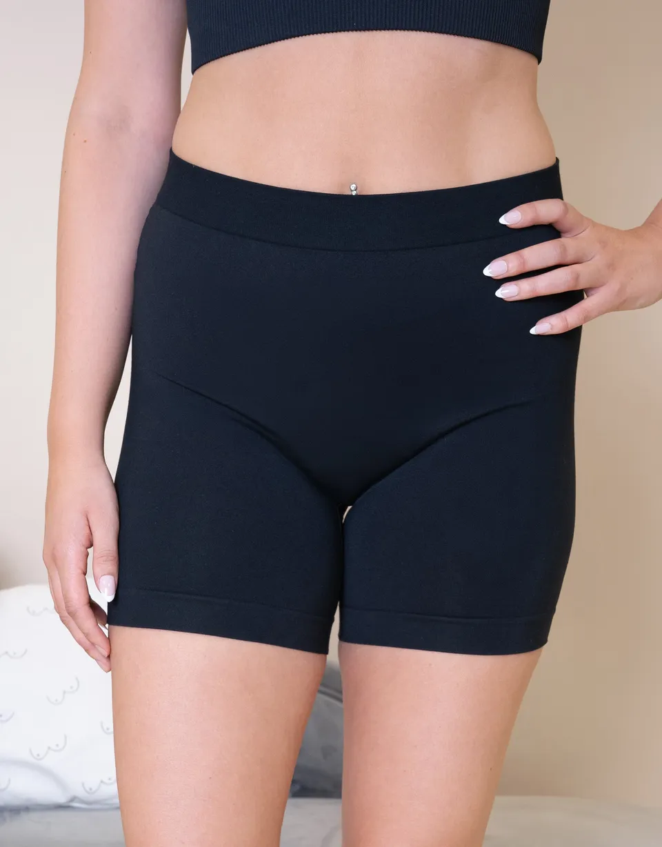 sugarshape-freeda-bamboo-high-waist-shorts-black-bambus image 1