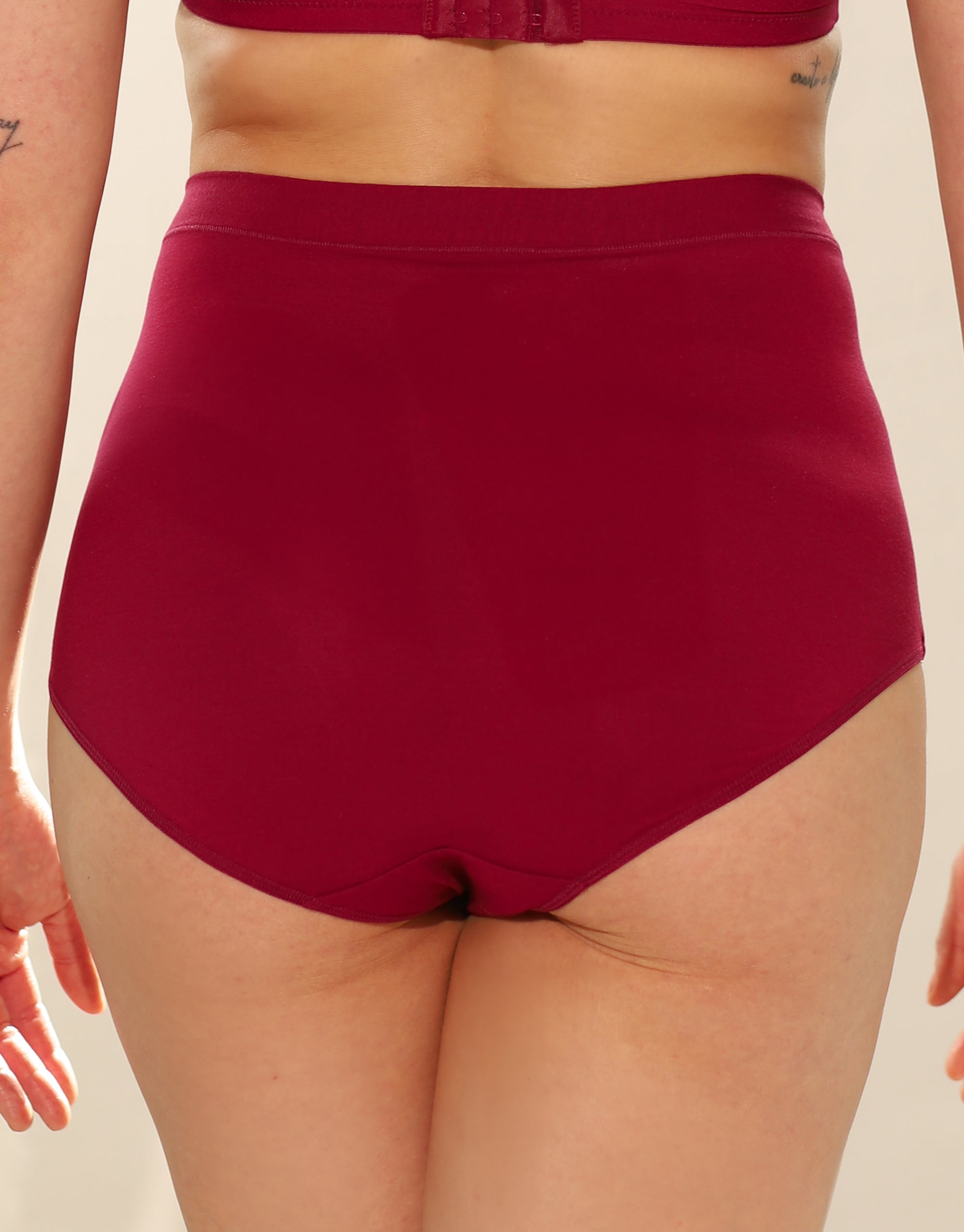 sugarshape-cozy-high-waist-panty-bordeaux image 2
