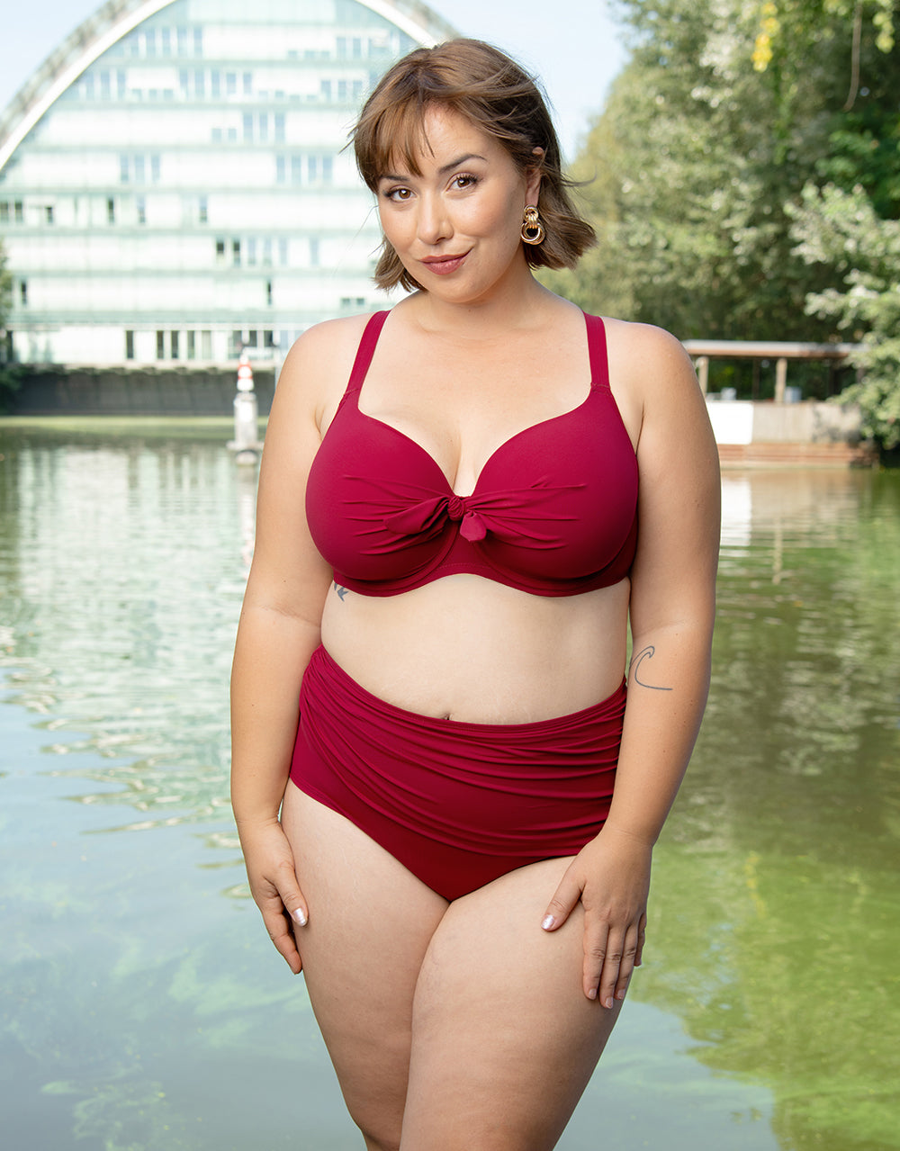 sugarshape-valencia-cherry-bikinihose-high-waist-rot image 3
