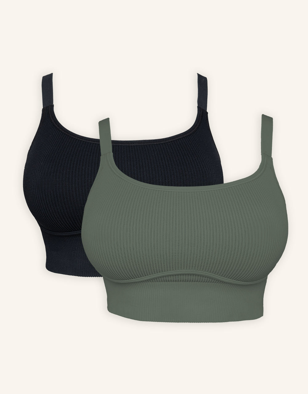 sugarshape-freeda-bustier-set-2x-schwarz-olive-ohne-b-gel image 1
