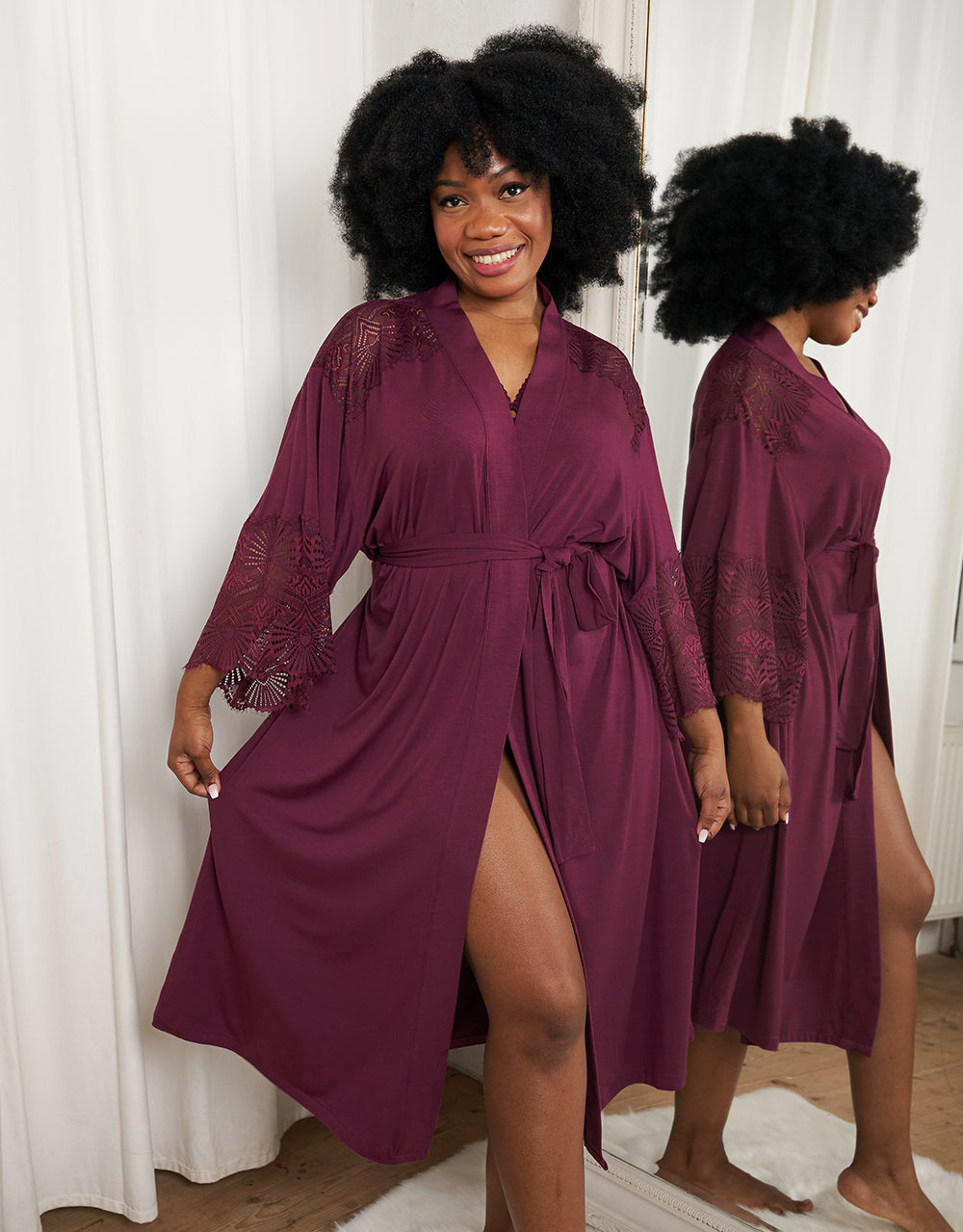 sugarshape-glam-kimono-wine-satinkimono-weinrot-mit-spitze image 7
