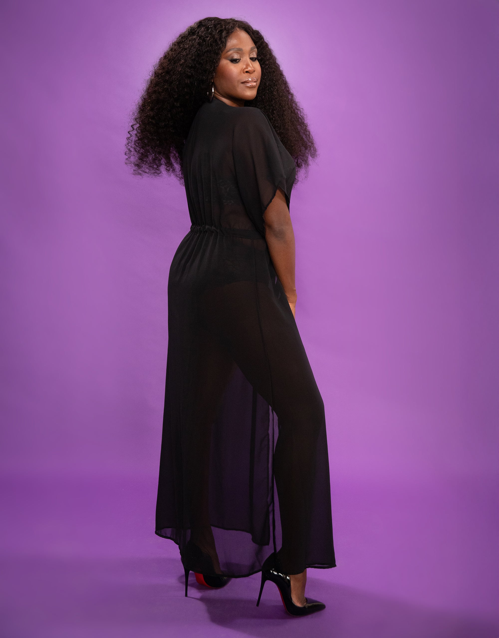 sugarshape-cozy-sheer-kleid-transparent-schwarz-130cm image 3