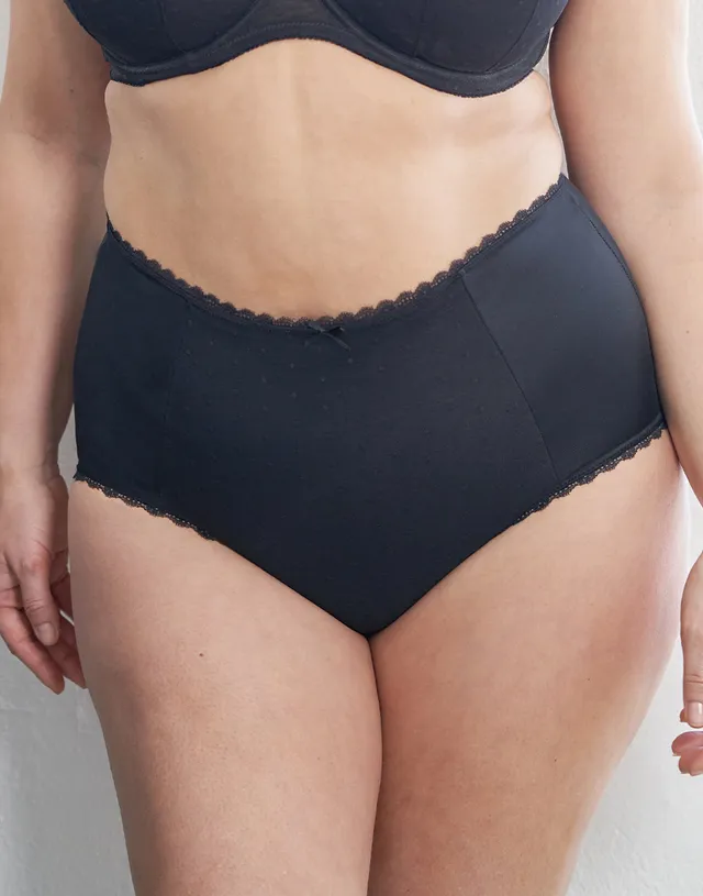 sugarshape-aira-high-waist-panty-jet-schwarz-retro image 1