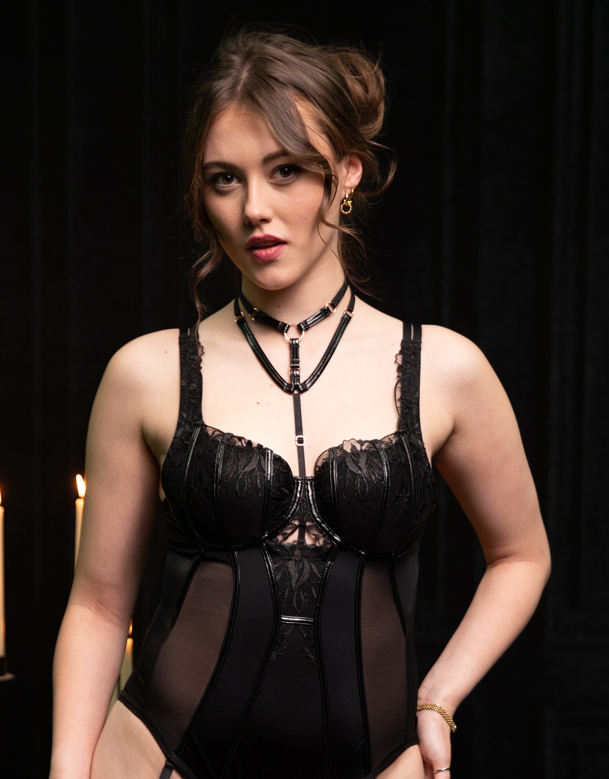 sugarshape-my-pleasure-choker-schwarz-lack-mit-rosegold image 4