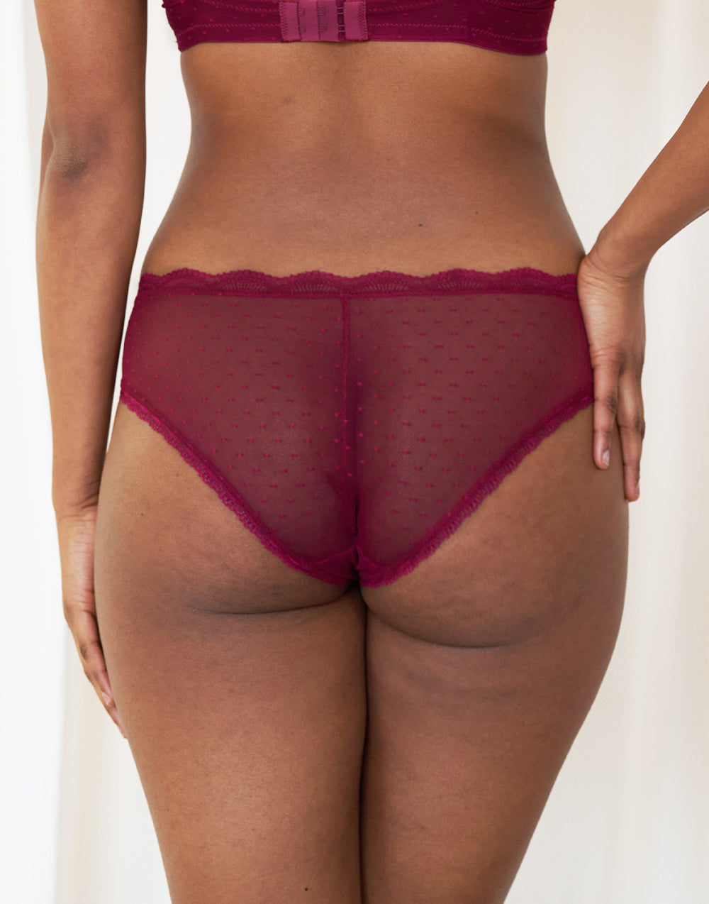 sugarshape-clara-panty-slip-bordeaux-bogenspitze image 2