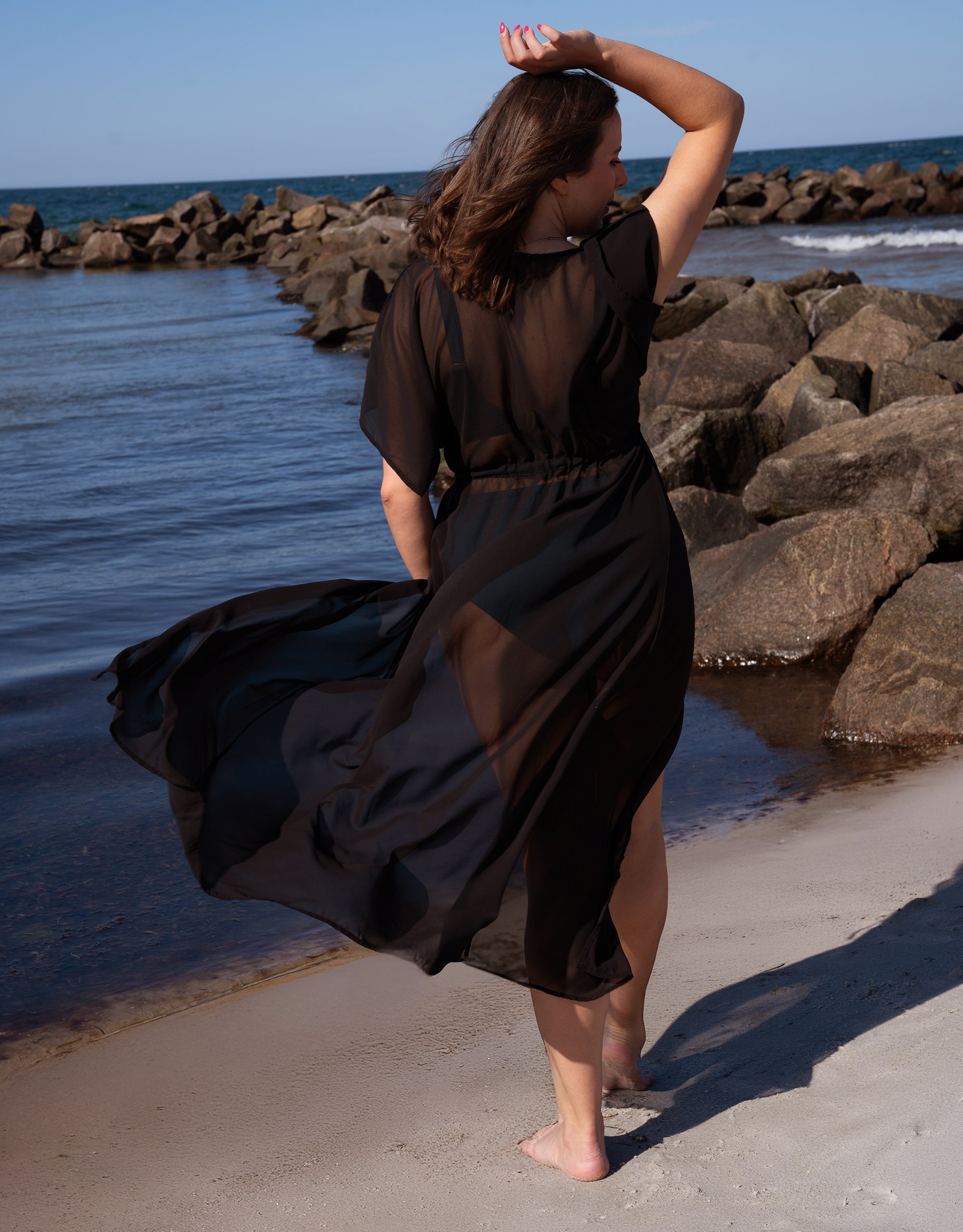 sugarshape-cozy-sheer-kleid-transparent-schwarz-130cm image 4