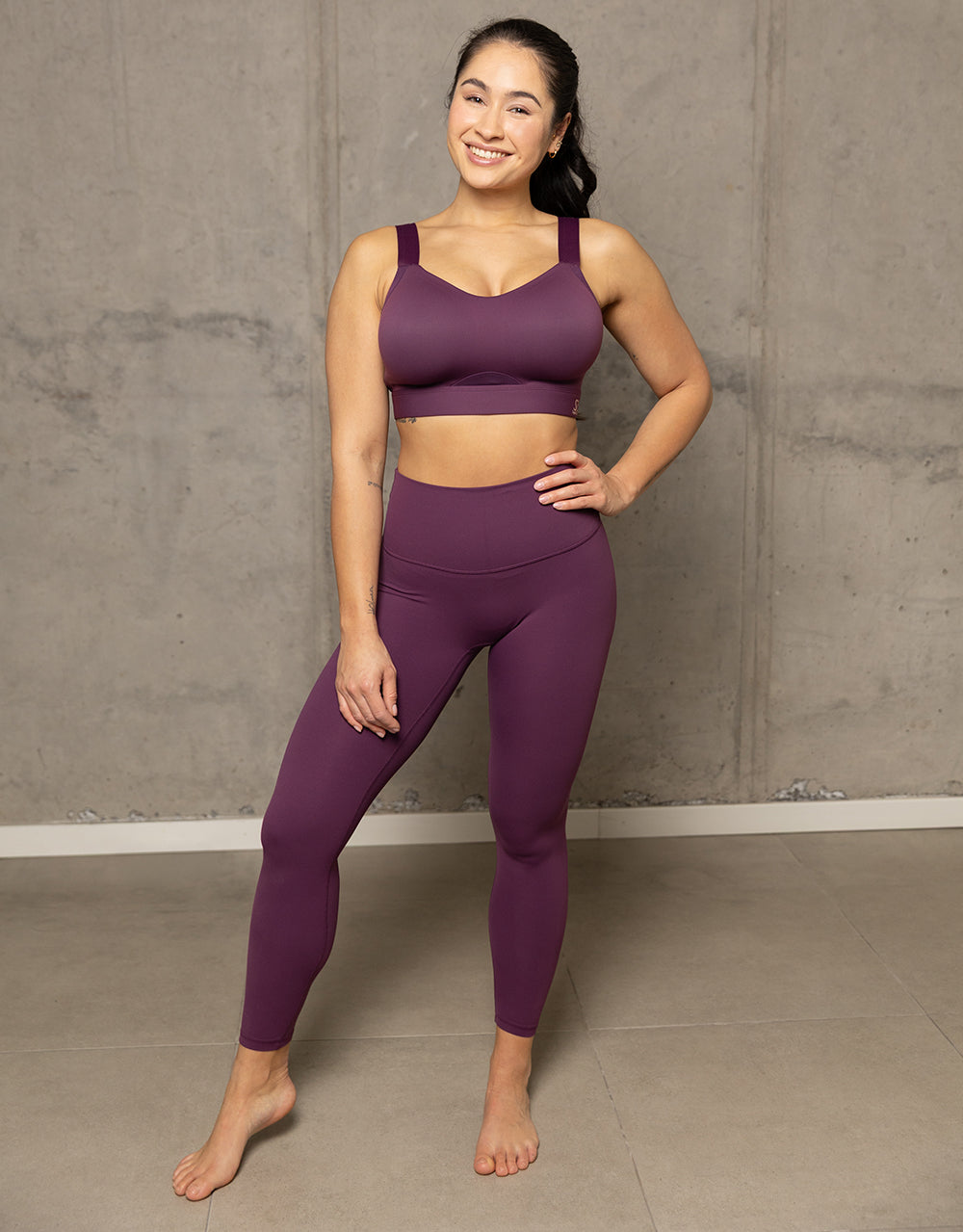 sugarshape-jive-leggings-cassis-high-waist-blickdicht image 3