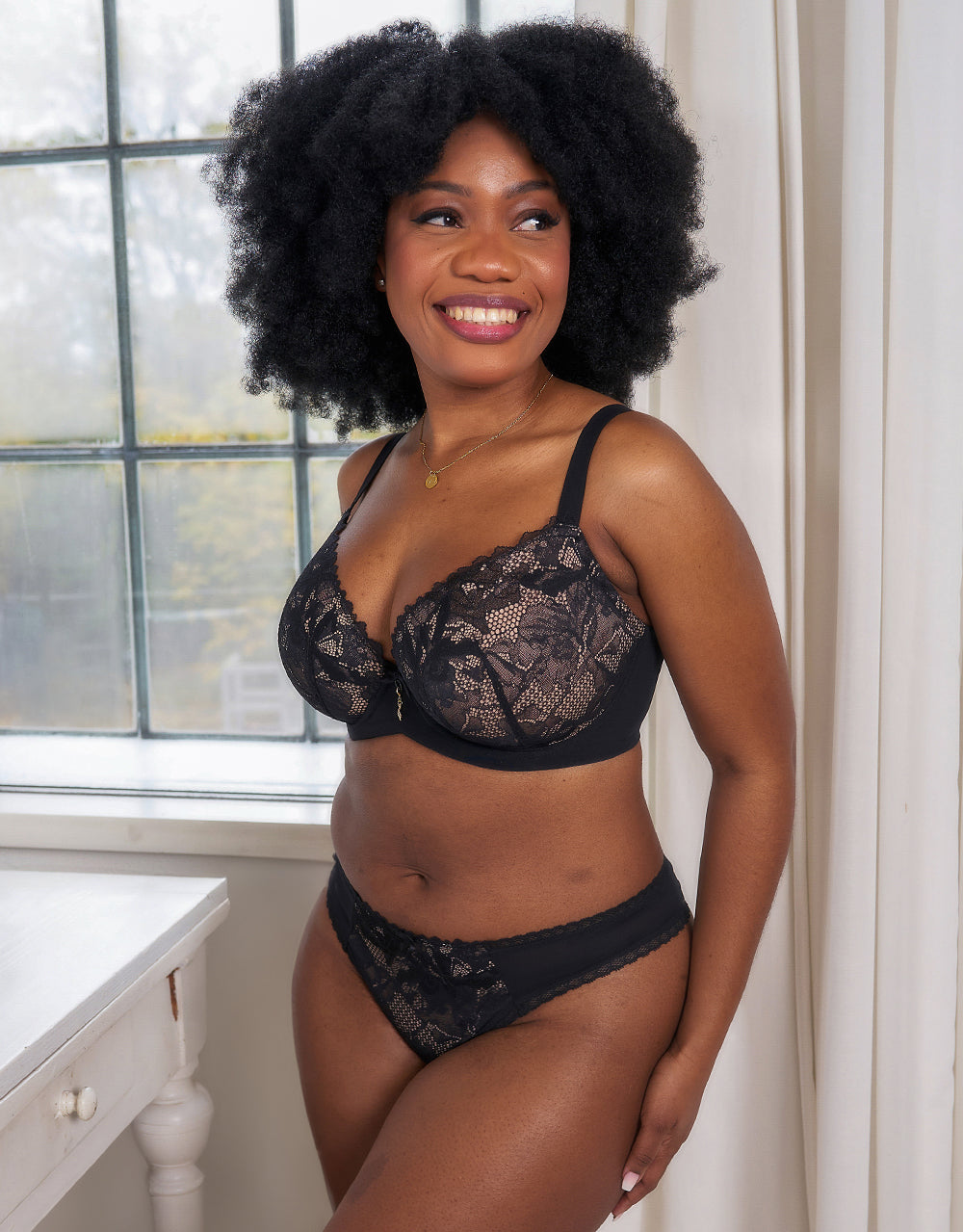 sugarshape-vienna-plunge-bh-black-beige-two-tone image 4