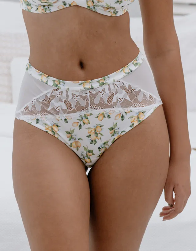 sugarshape-gracy-lemon-high-string-gelb-zitronenprint image 1