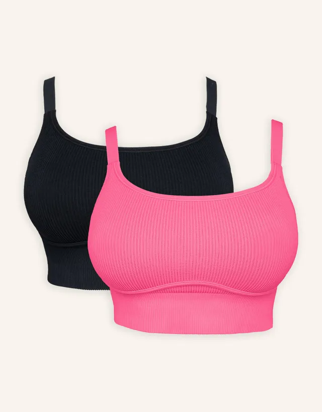 sugarshape-freeda-bustier-2er-set-schwarz-pink-ohne-b-gel image 1