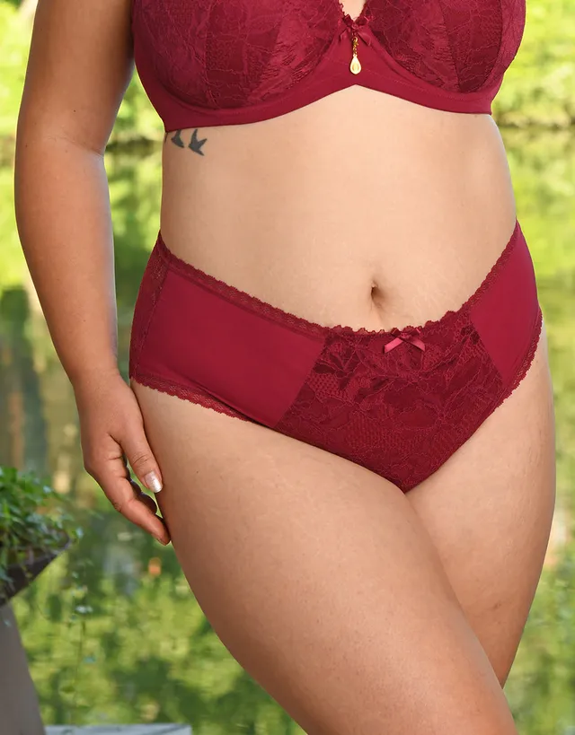 sugarshape-vienna-high-panty-bordeaux-spitzenslip image 1