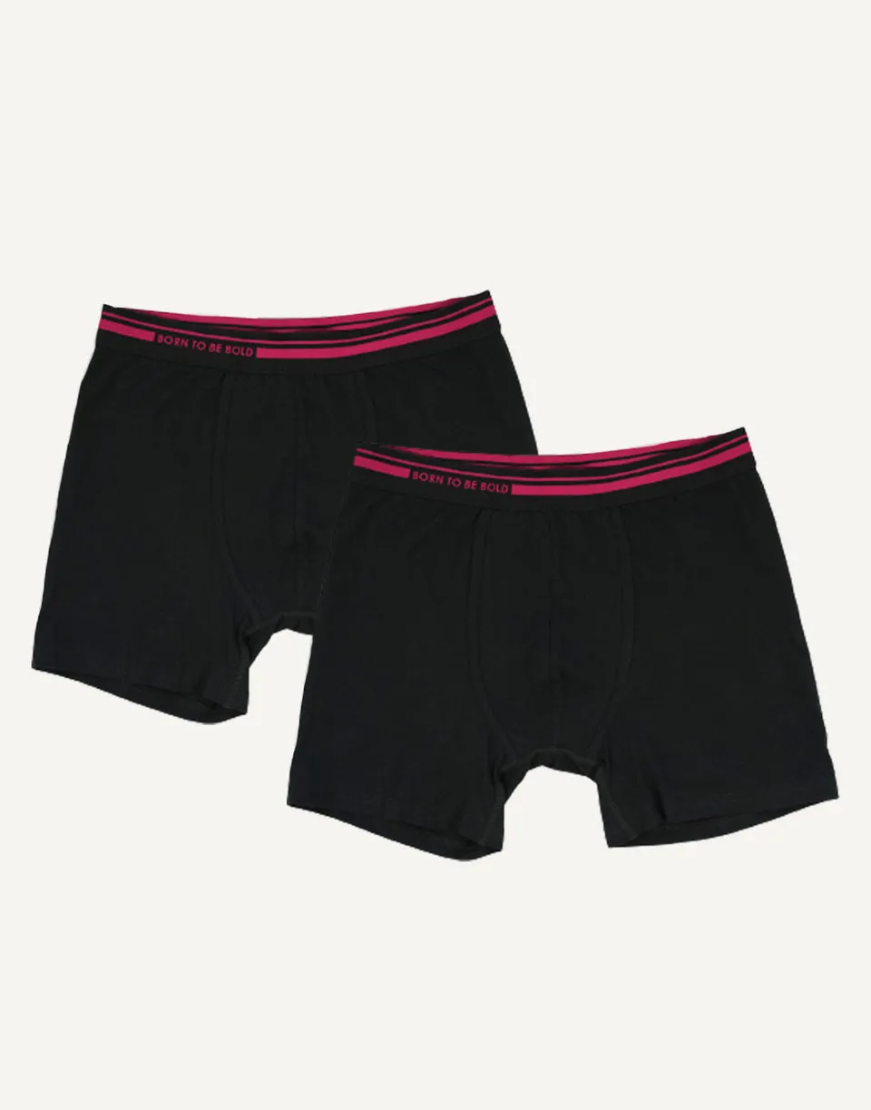 sugarshape-basic-boxershorts-set-black-bordeaux-2er-set-bequem image 1