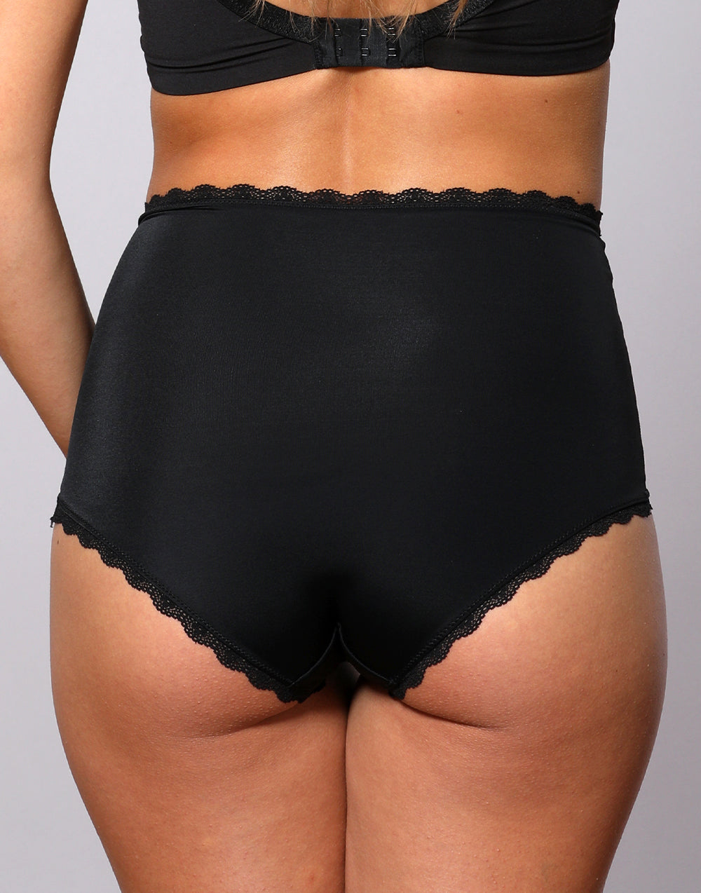 sugarshape-pure-high-waist-panty-schwarz-retro image 2