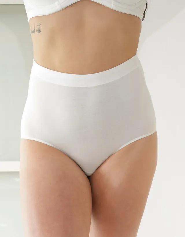sugarshape-cozy-high-waist-panty-basic-ivory-modal image 1