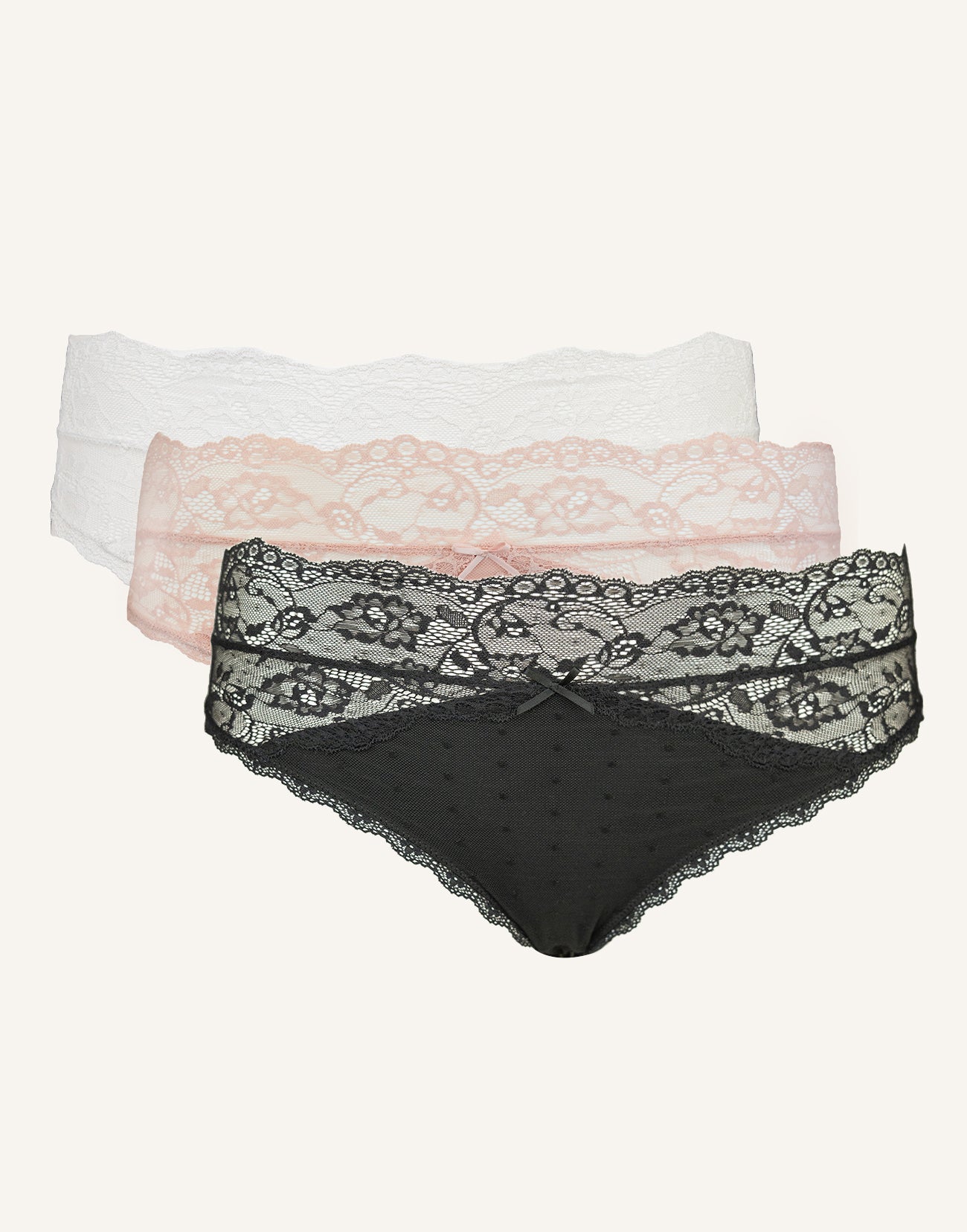 sugarshape-diamond-high-panty-set-3er-spitze-3-farben image 1