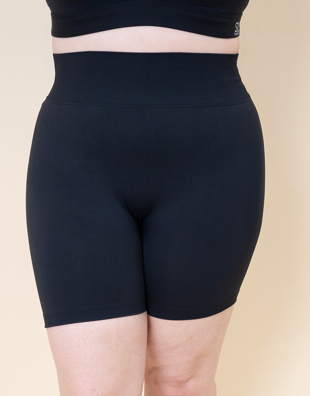 sugarshape-shapey-high-waist-shorts-black-scrunch-nahtlos image 6