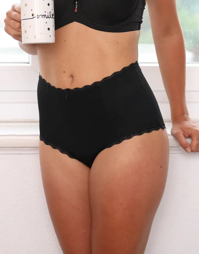 sugarshape-pure-high-waist-panty-schwarz-retro image 1