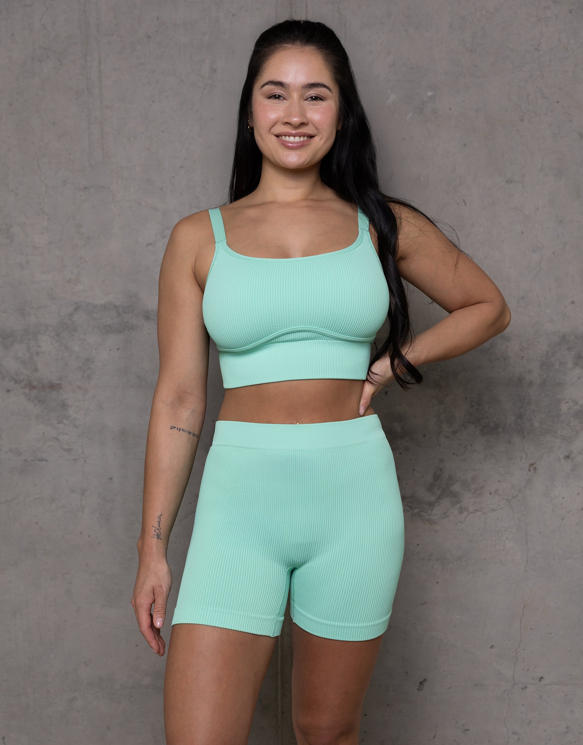 sugarshape-freeda-high-waist-shorts-shorts-mint-nahtlos image 4