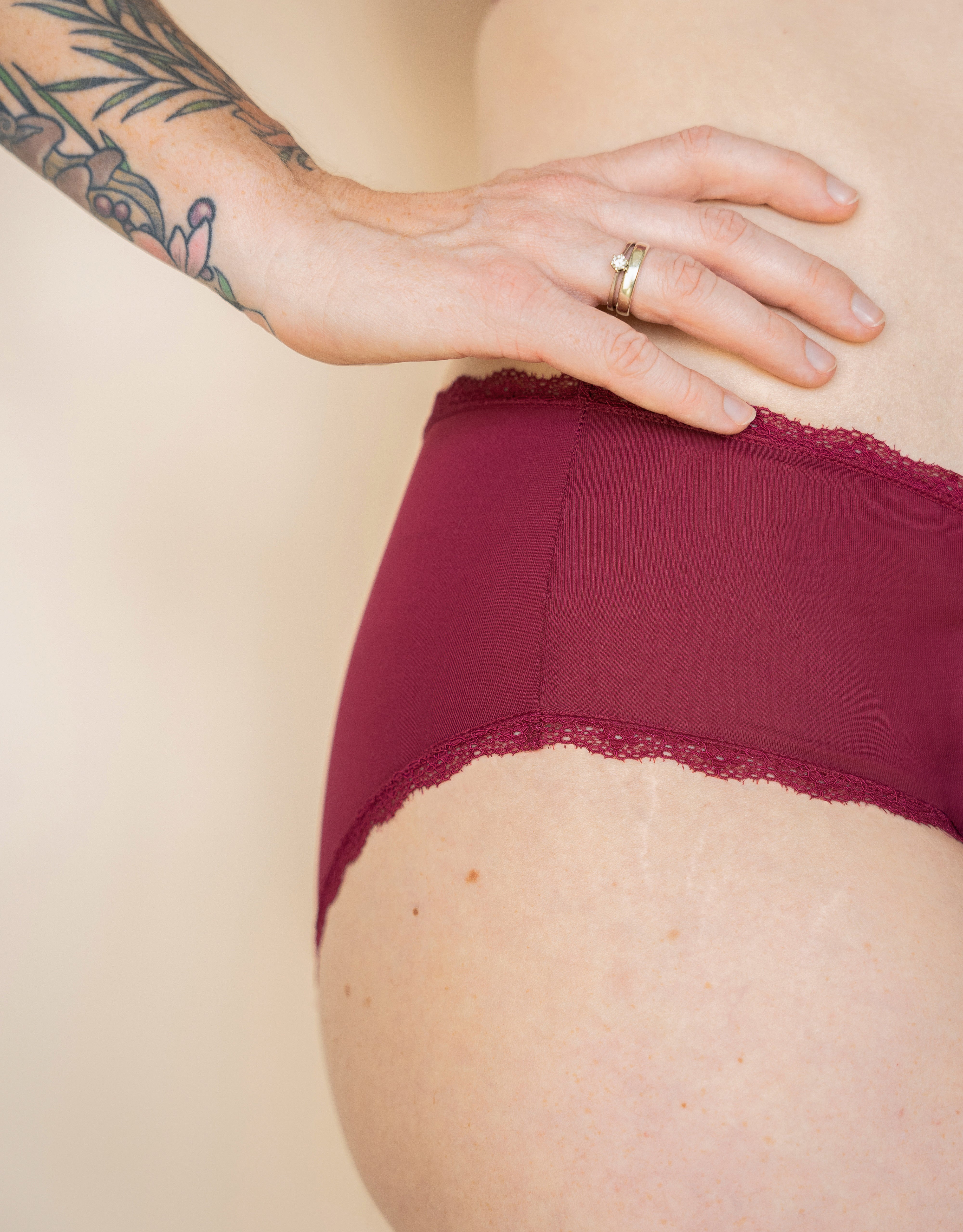 sugarshape-basic-panty-bordeaux-slip-mit-spitze-bequem image 3