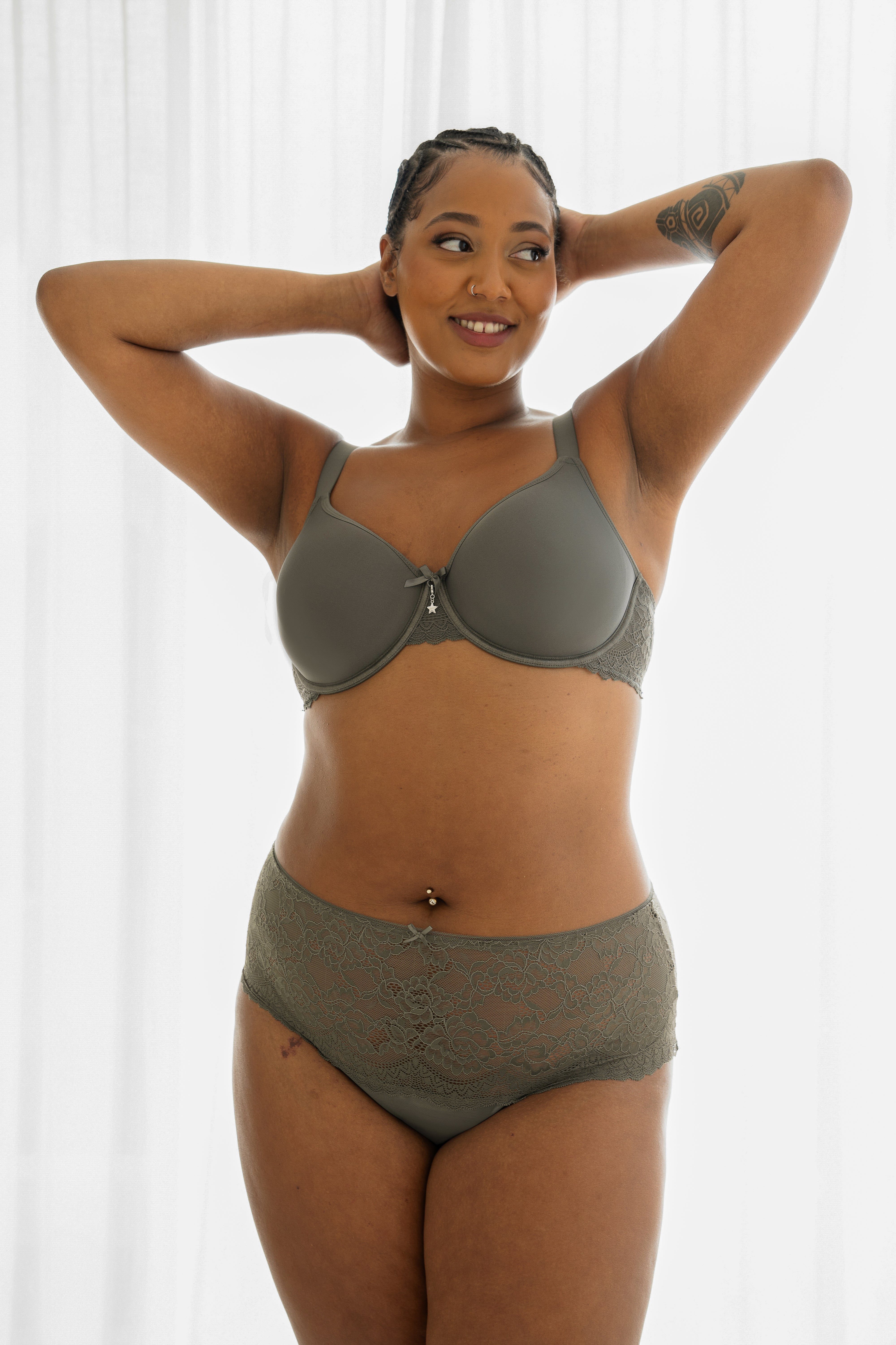 sugarshape-lace-basic-high-panty-olive-spitze-2 image 3