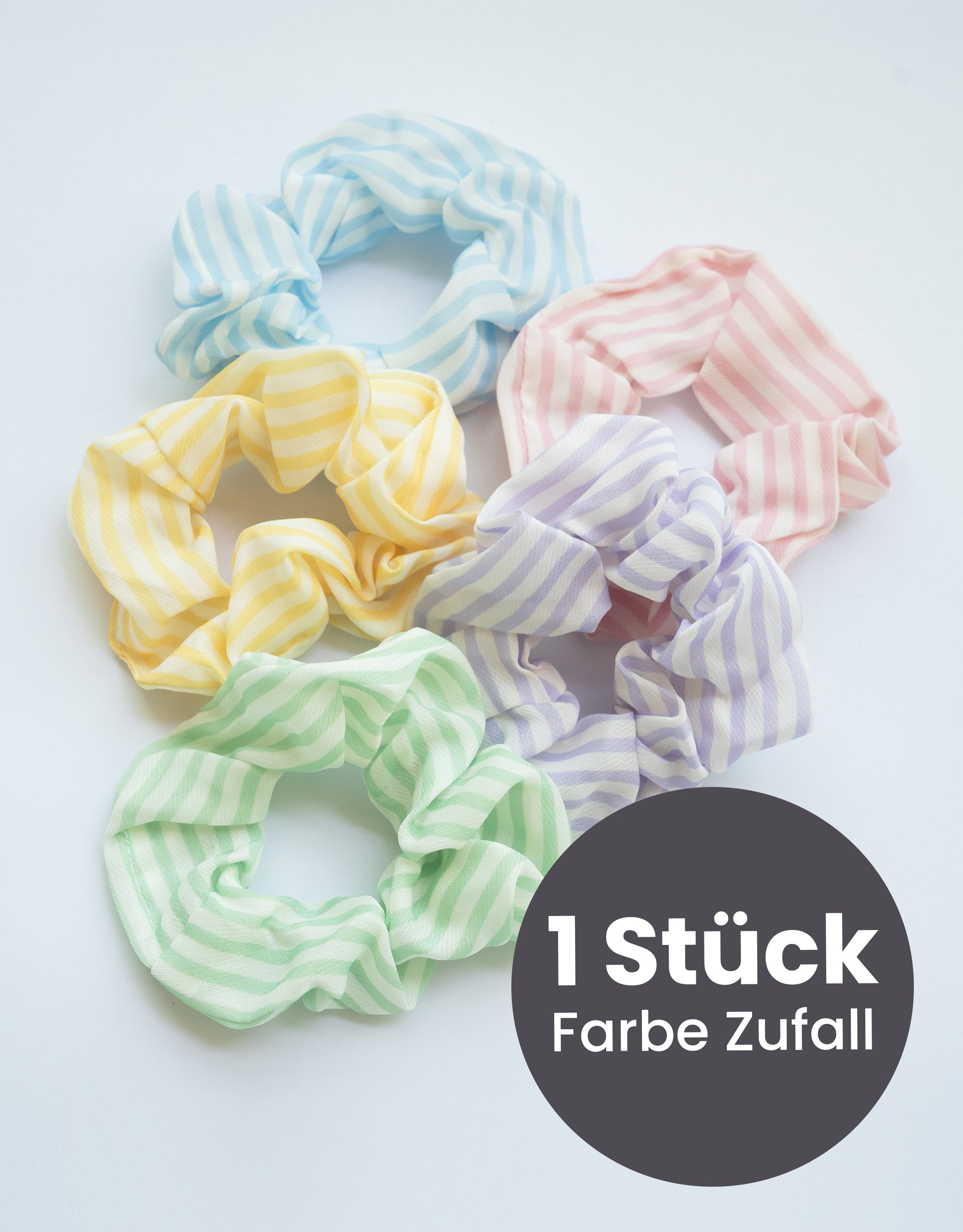 sugarshape-scrunchie-haargummi-stoff-sommer-zufallsfarbe image 1