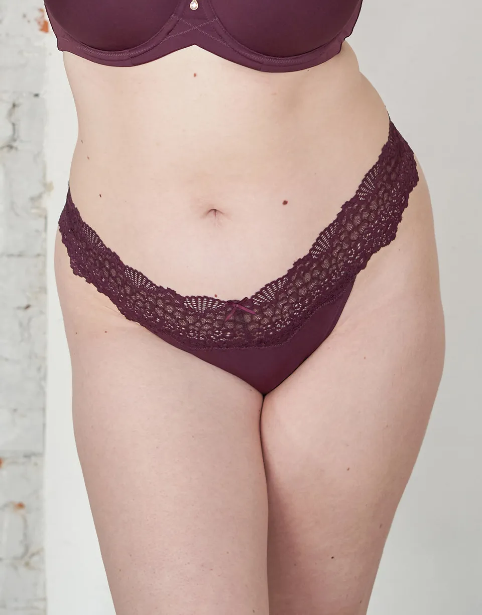 sugarshape-pure-string-lace-maroon-spitze-gr-36-50 image 1