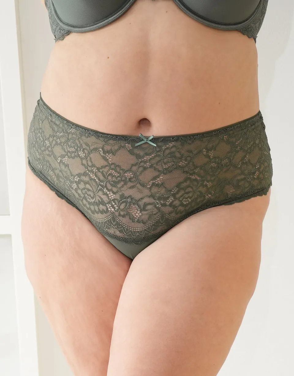 sugarshape-lace-basic-high-string-olive-spitzenslip image 1