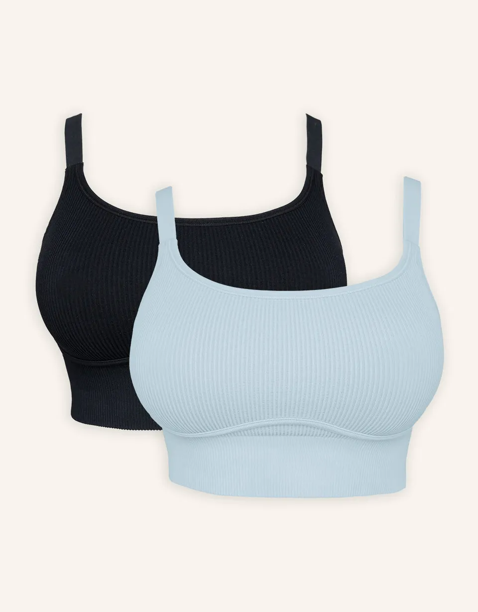 sugarshape-freeda-bustier-set-2x-schwarz-eisblau image 1