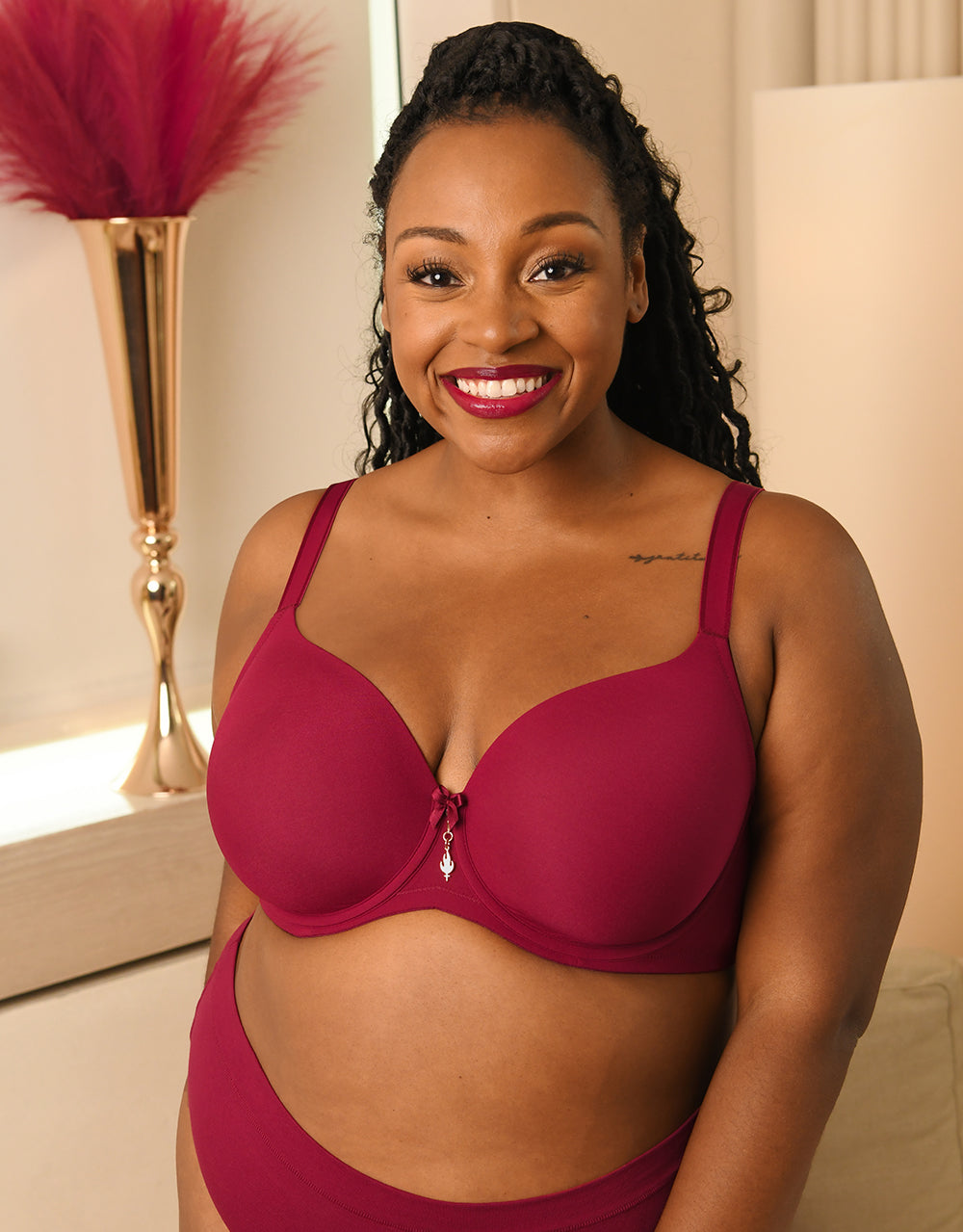 sugarshape-true-bh-bordeaux-t-shirt-bh-nahtlos-75e image 2
