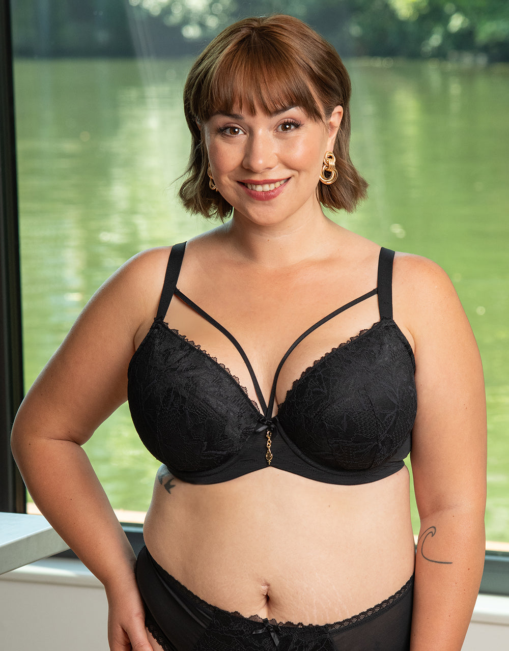 sugarshape-vienna-strappy-black-plunge-bh-schwarz-straps image 2