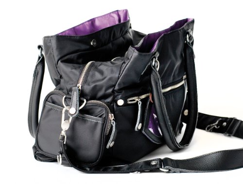 petit-amour-laila-black-wickeltaschen-set-nylon-leder-schwarz image 7