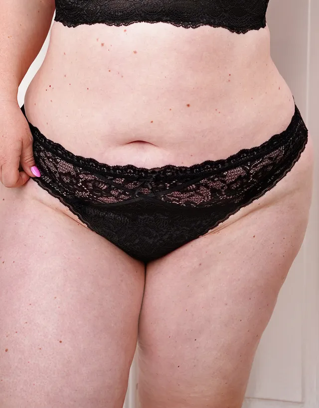 sugarshape-eliana-brazilian-slip-satin-black-cut-out image 1