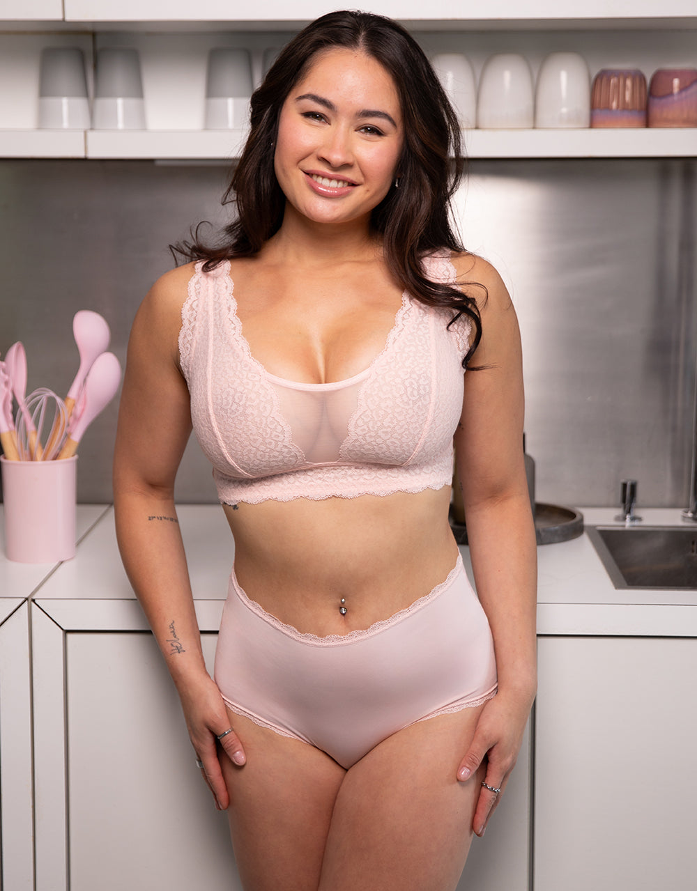 sugarshape-basic-high-panty-slip-blush-hohe-taille image 3
