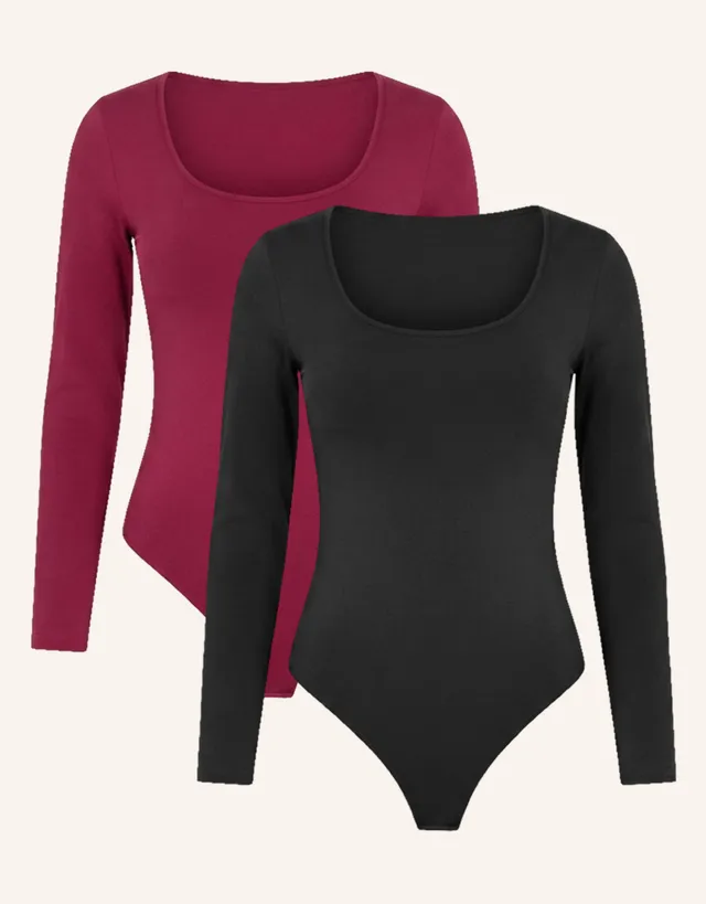 sugarshape-cozy-long-body-set-schwarz-bordeaux-2er-langarm image 1