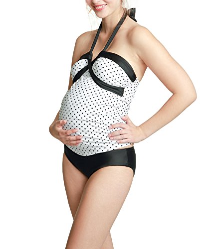 petit-amour-amelie-umstandstankini-schwarz-wei-m-punkte image 8