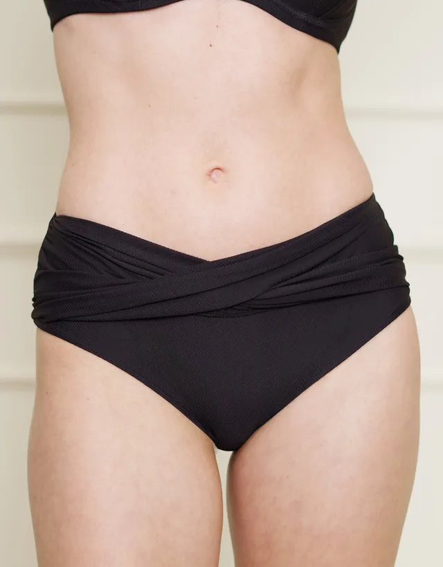 sugarshape-porto-bikini-panty-badehose-black-struktur image 1