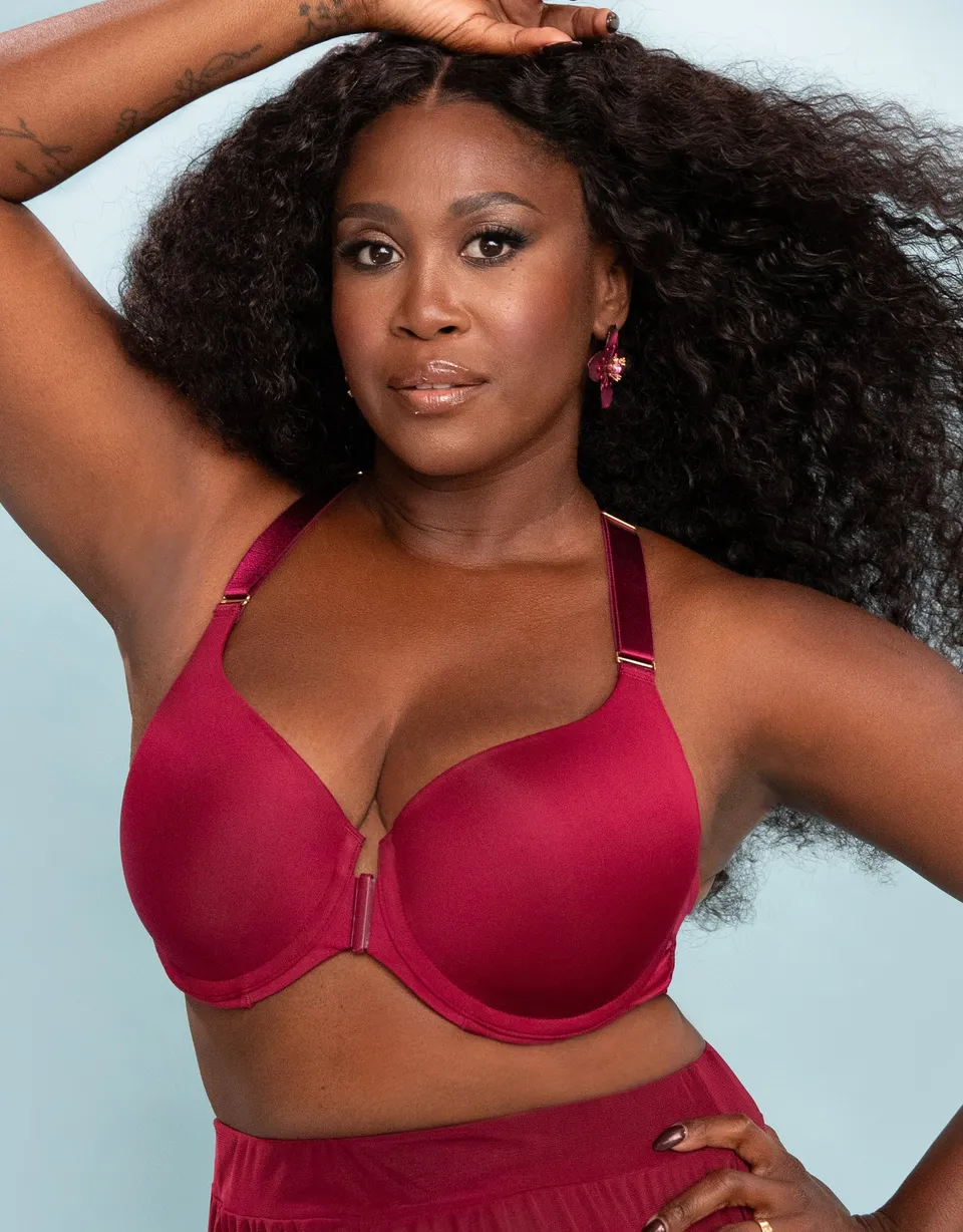 sugarshape-pure-luxe-vorderverschluss-bh-bordeaux-glatte-cups image 1