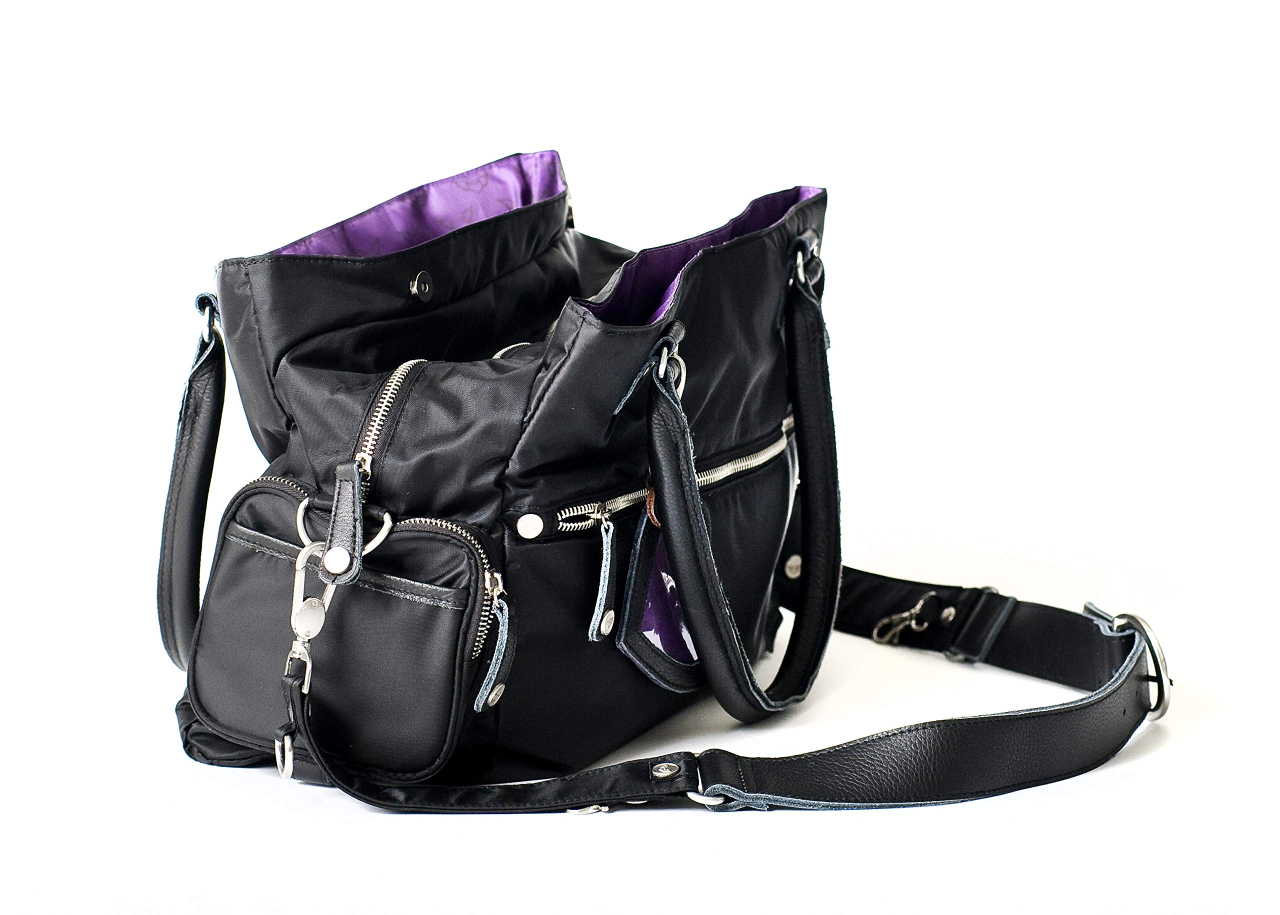 petit-amour-laila-black-wickeltaschen-set-nylon-leder-schwarz image 4