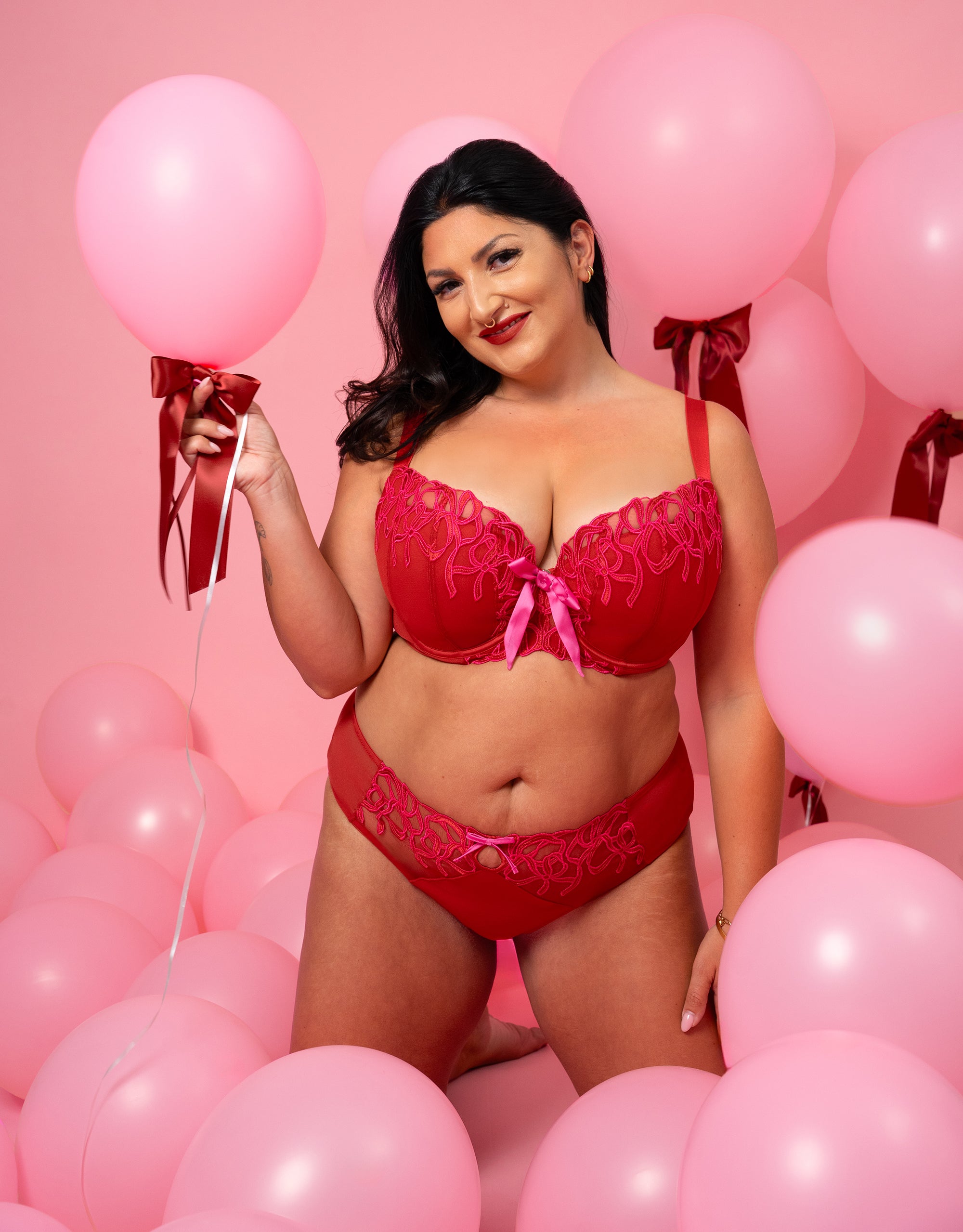 sugarshape-ch-rie-bh-red-pink-demi-mesh-70-105 image 8