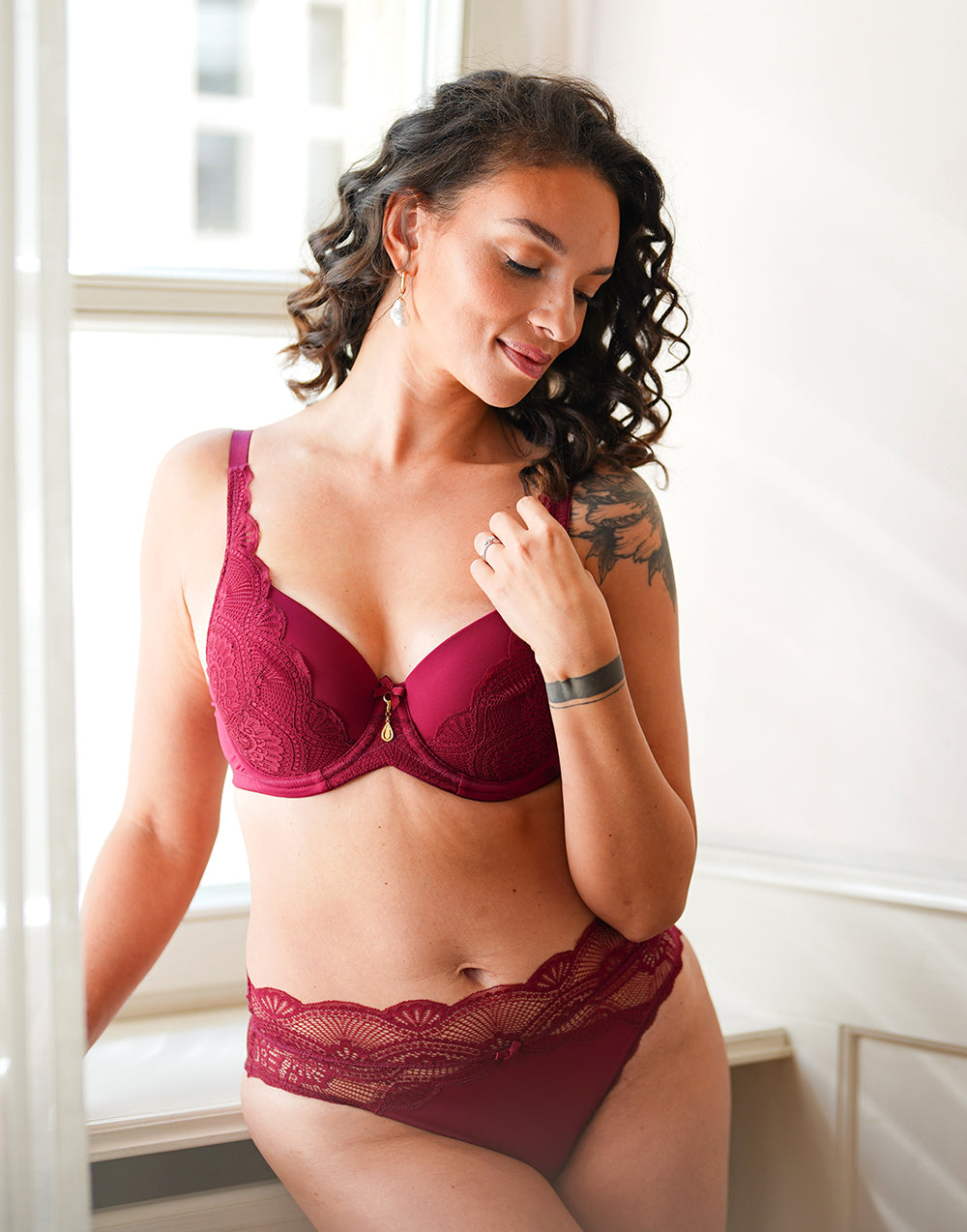 sugarshape-pure-divine-high-panty-slip-bordeaux-spitze image 4