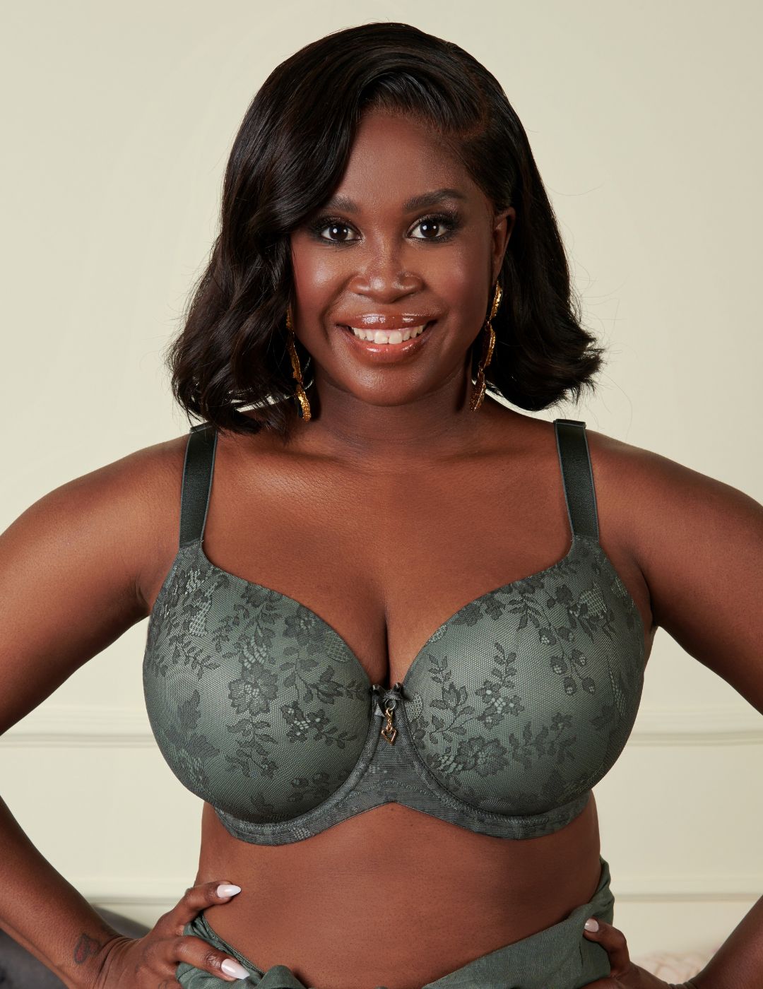 sugarshape-true-lace-olive-bh-oliv-spitze-alltag image 2