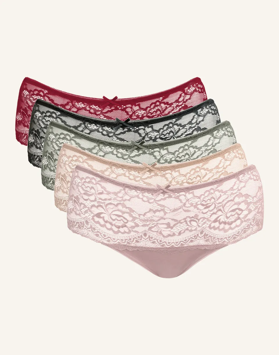 sugarshape-lace-basic-high-panty-5er-set-spitze image 1