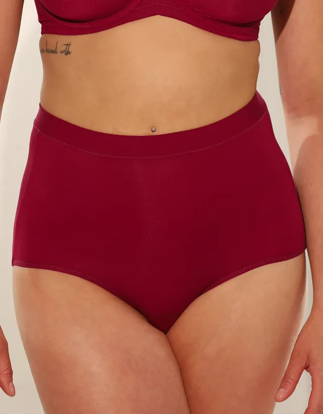 sugarshape-cozy-high-waist-panty-bordeaux image 1