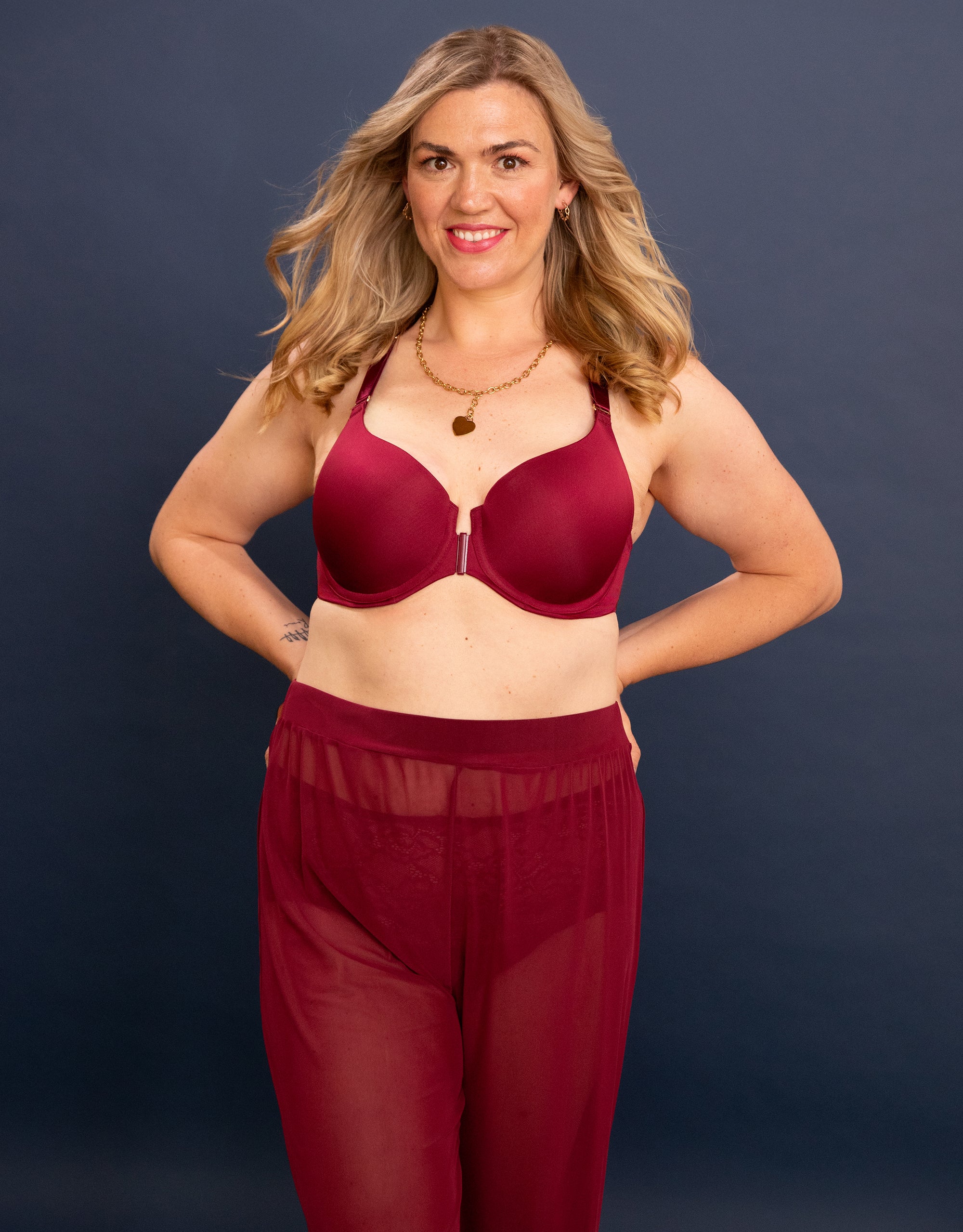 sugarshape-pure-luxe-vorderverschluss-bh-bordeaux-glatte-cups image 8