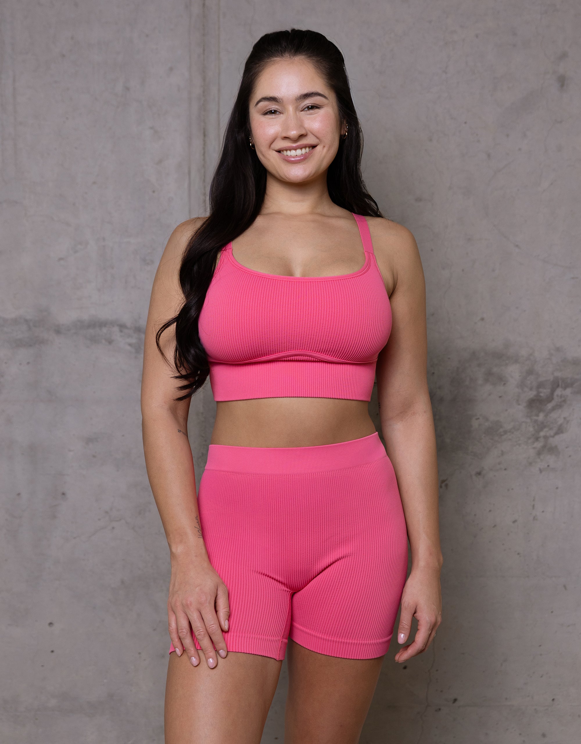 sugarshape-freeda-high-waist-shorts-flamingo-pink image 4