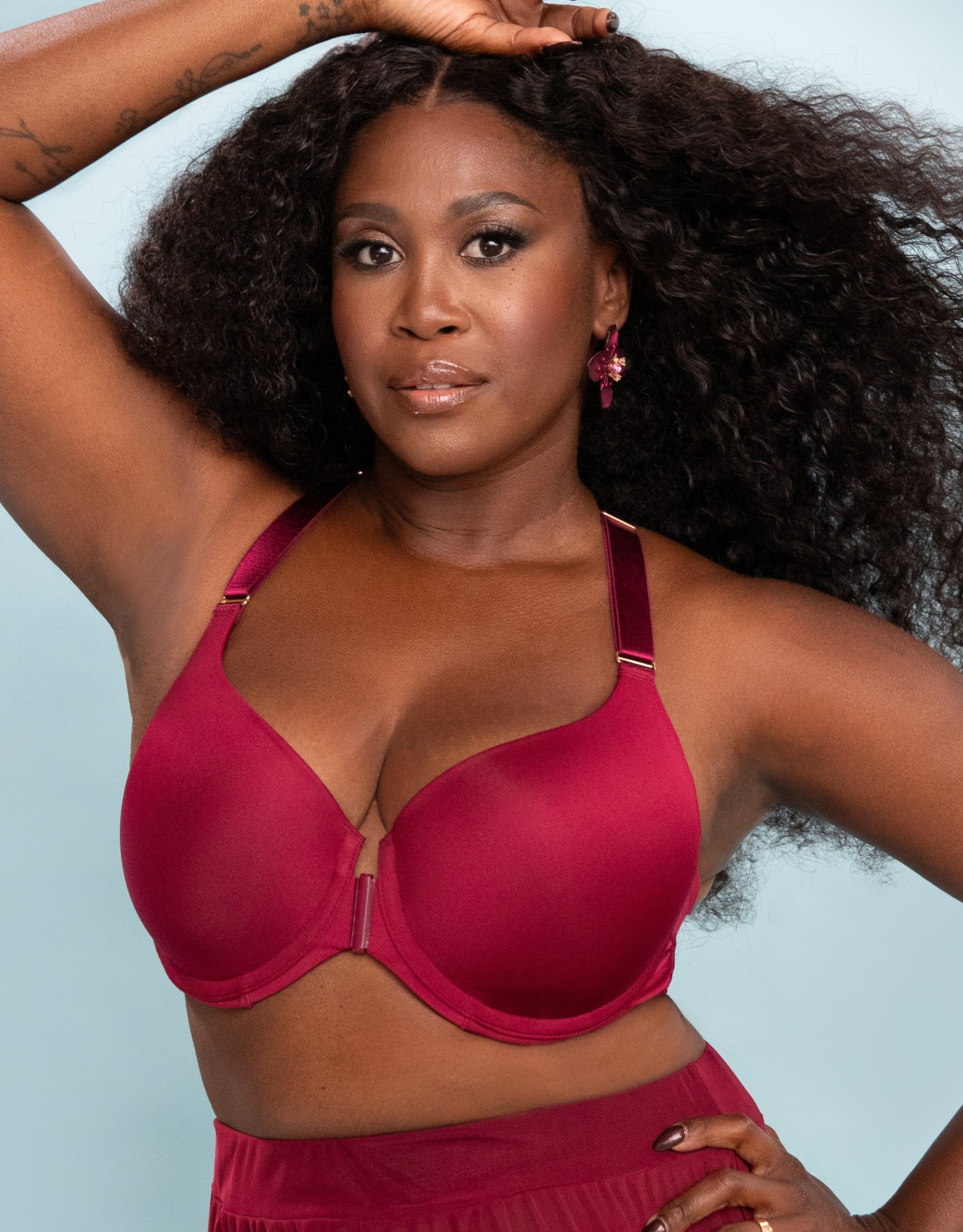 sugarshape-pure-luxe-vorderverschluss-bh-bordeaux-glatte-cups image 1