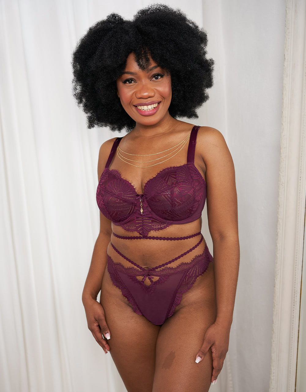 sugarshape-lilou-wine-string-slip-weinrot-mit-straps image 4