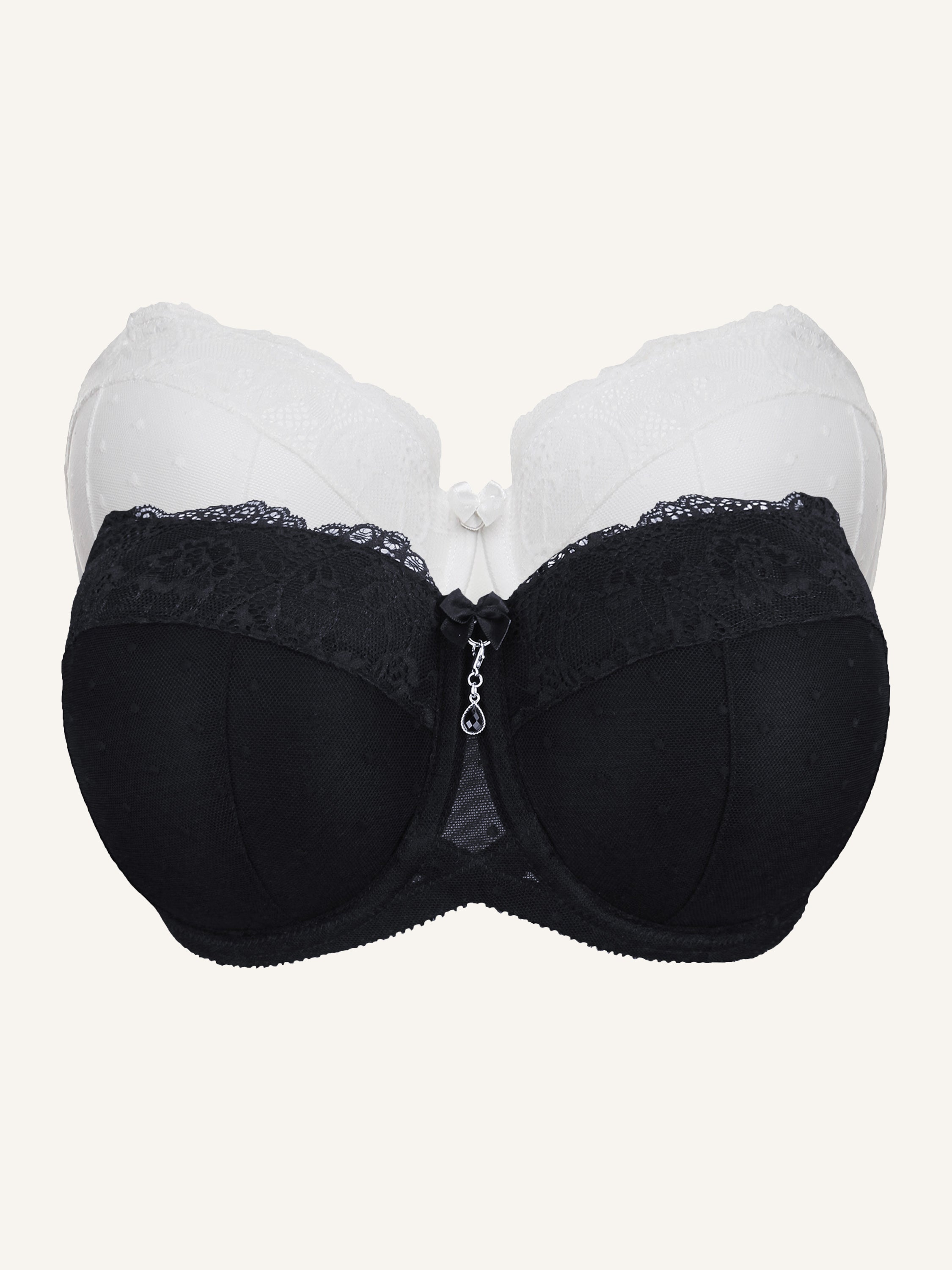 sugarshape-diamond-bh-set-ivory-black-multiway-2-teilig image 1
