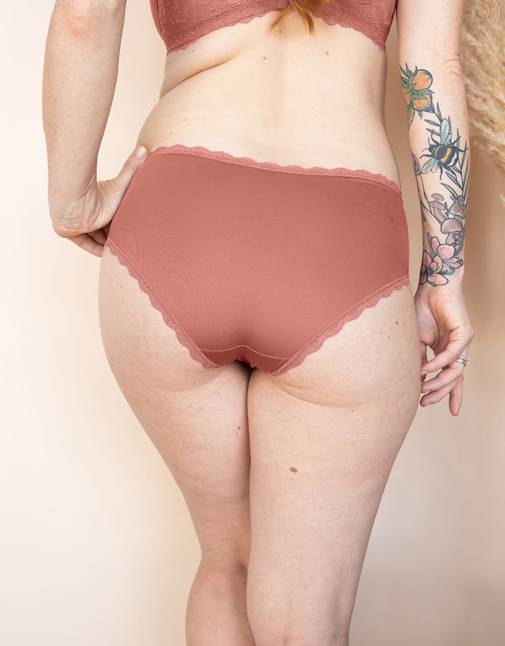 sugarshape-basic-panty-slip-terra-braun-mit-spitze image 2