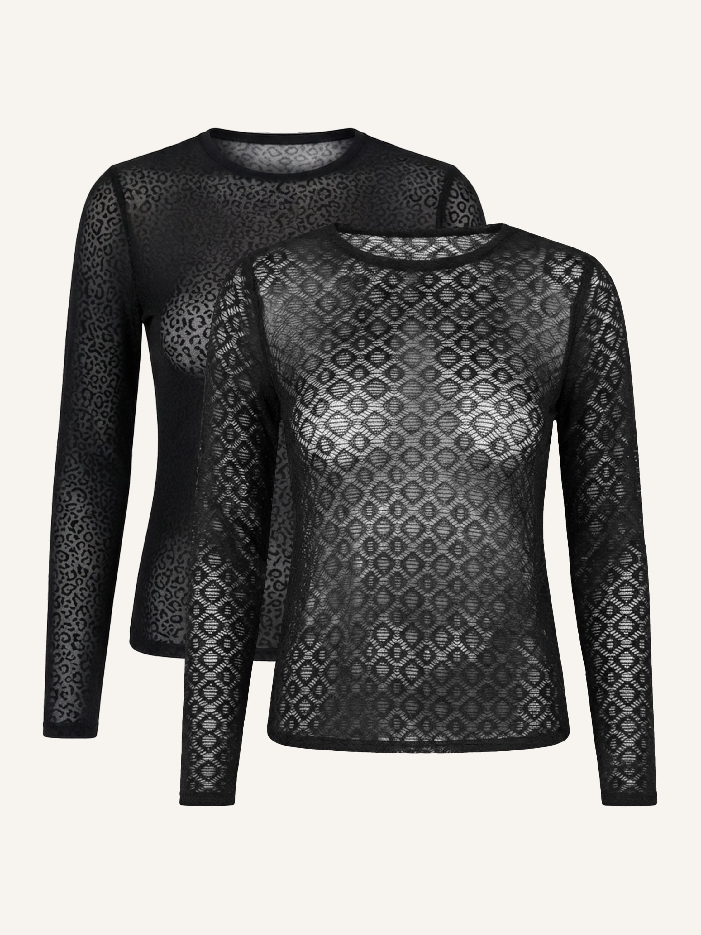 sugarshape-jive-langarmshirt-set-2x-geo-leo-black image 1